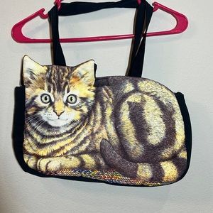 Cat Shaped Tote Purse Bag Unique